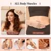 2 PCS Meridian Massage Brushes, Wood Therapy Massage Tools with Essential Oil, Handheld Meridian Brush for Belly Fat, Full Body Relaxation Cellulite Pressure Brushes for Legs, Arms, Back (Beige) view 2