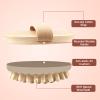 2 PCS Meridian Massage Brushes, Wood Therapy Massage Tools with Essential Oil, Handheld Meridian Brush for Belly Fat, Full Body Relaxation Cellulite Pressure Brushes for Legs, Arms, Back (Beige) view 4