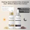 Peel Shot Exfoliant Rice Ampoule Duo  White & Black Rice Extract Face and Body Peeling & Pore Care  For Hydration Serum All Skin Types view 4