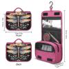 CASOWAT Dragonfly Travel Toiletry Bag for Women Portable Hanging Organizer for Travel-Sized Shampoo Makeup Toothbrushes view 2