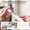 Men's All-in-One Grooming Kit: Electric Groin & Body Hair Trimmer (White Lite) + Head Shaver Pro for Bald Men (Gold) - Waterproof Wet/Dry Use, USB-C Charging, Magnetic Heads, Titanium-Coated Blades view 2