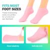 KornaDoz 2 Pairs Moisturizing Silicone Socks for Women, Soft Gel Foot Mask for Dry Cracked Feet & Heels, Reusable Spa Socks for Pedicure Care, Softening Rough Skin & Calluses view 3