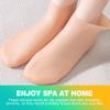 KornaDoz 2 Pairs Moisturizing Silicone Socks for Women, Soft Gel Foot Mask for Dry Cracked Feet & Heels, Reusable Spa Socks for Pedicure Care, Softening Rough Skin & Calluses view 4