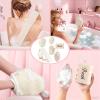 6 Pcs Natural Loofah Bath Set for Women & Men, Loofah Sponge Exfoliating Body Scrubber Kit with Back Loofah, Shower Pouf, Bath Sponge Balls view 2
