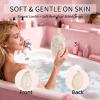 6 Pcs Natural Loofah Bath Set for Women & Men, Loofah Sponge Exfoliating Body Scrubber Kit with Back Loofah, Shower Pouf, Bath Sponge Balls view 3