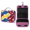 CASOWAT Tie Dye Print Travel Toiletry Bag for Women Portable Hanging Organizer for Travel-Sized Shampoo Makeup Toothbrushes view 1