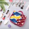 CASOWAT Tie Dye Print Travel Toiletry Bag for Women Portable Hanging Organizer for Travel-Sized Shampoo Makeup Toothbrushes view 4