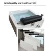 Acrylic Foot Spa Bathtub, Foot Massager,Portable Foot Spa Massager Pedicure Footbath Tub with Hand Shower, Adjustable Hot & Cold Water Function,for Hotel, Club, Spa view 3