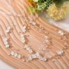 MBAIYO 2Pcs Flower Girl Hair Accessory, Pearl Flower Girl Headpiece Adjustable Wedding Headband Head Crown for Women Girls Wedding Birthday Party First Communion view 2
