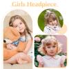 MBAIYO 2Pcs Flower Girl Hair Accessory, Pearl Flower Girl Headpiece Adjustable Wedding Headband Head Crown for Women Girls Wedding Birthday Party First Communion view 3
