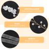 MBAIYO 2Pcs Flower Girl Hair Accessory, Pearl Flower Girl Headpiece Adjustable Wedding Headband Head Crown for Women Girls Wedding Birthday Party First Communion view 4