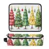 DUOBU Hair Tools Travel Bag with Heat Resistant Mat Portable Hair Tools Organizer for Curling Iron Flat Irons Straighteners Hair Dryer Haircare Accessories Christmas Tree view 3