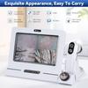 11-inch HD Screen Hair Follicles Oil Moisture Tester & Scalp Detector, No App Needed,with 50x & 200x Pair Handle Probe, for Professional Salons and Home Hair Care view 2