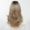 Women Long Wavy Synthetic Wig Layered Hair With Side Bangs Natural Heat Resistant Daily Wig view 3