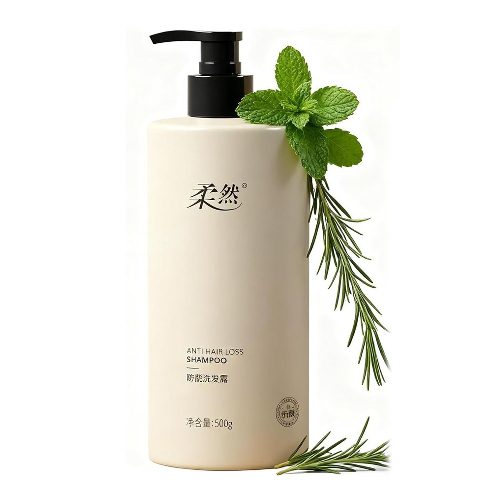 Rouran Shampoo, Rouran Hair Shampoo 500g, Suitable for All Hair Types, Nourishing & Moisturizing, Natural Ingredients (1pcs)