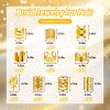 100PCS Gold Hair Jewelry for Girls, Metal Hairs Dreadlock Jewelry for Braids Girls Women, Gold Hair Clips Loc Beads Braid Accessories Decorations view 2