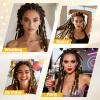 100PCS Gold Hair Jewelry for Girls, Metal Hairs Dreadlock Jewelry for Braids Girls Women, Gold Hair Clips Loc Beads Braid Accessories Decorations view 3