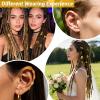 100PCS Gold Hair Jewelry for Girls, Metal Hairs Dreadlock Jewelry for Braids Girls Women, Gold Hair Clips Loc Beads Braid Accessories Decorations view 4