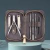 Special Nail Enhancement Tool, Dead Skin Clippers, Hand Toenails, Matte PU Leather Set view 3