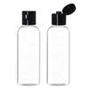 100ml Empty Clear Plastic Bottles Refillable Travel Size Cosmetic Containers Small Squeeze Bottles With Black Flip Cap For Toiletries, Shampoos, Lotions, Creams (Pack Of 3) view 1