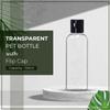 100ml Empty Clear Plastic Bottles Refillable Travel Size Cosmetic Containers Small Squeeze Bottles With Black Flip Cap For Toiletries, Shampoos, Lotions, Creams (Pack Of 3) view 2
