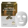 Clear Beauty 24K Gold & Collagen Face Mask  Firming & Moisturizing Sheet Masks For Radiant Glow & Smooth Texture  Dermatologist Tested, Anti-Aging, Korean Skin Care  Vegan Clean Beauty  5 Count view 1