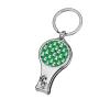 Christmas Snowman Green Nail Clippers Keychain with Nail Clipper and Bottle Opener Party Favors view 1