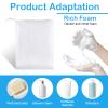 Aiuulu 40pcs Mesh Soap Bags for Soap Bars, Exfoliating Bubble Mesh Net Bars with Drawstring for Shower Face Cleansing view 3