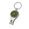 Nail Clippers Key Chain Toenail Clippers for Men Women with Keychain Pineapples Tropical Palm Branch Black Fingernail Clipper view 1