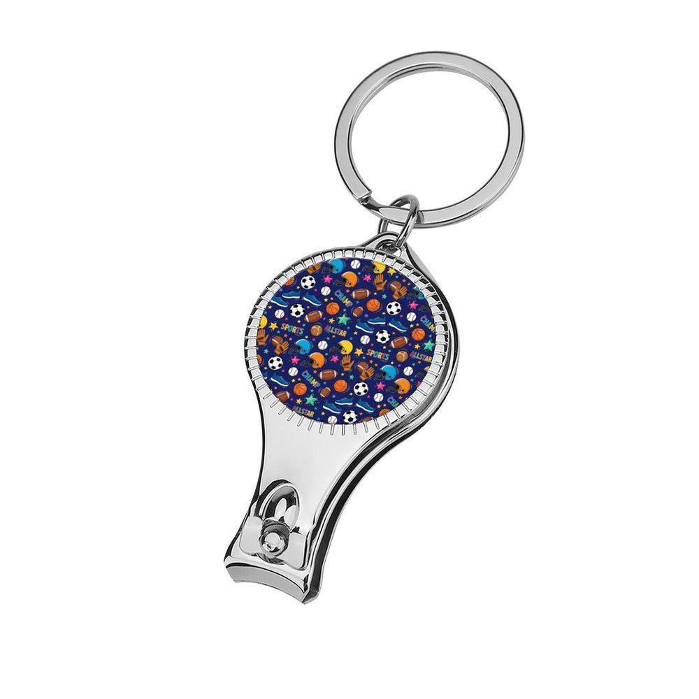 Ice Hockey Ball Soccer Basketball Baseball Football Sport Nail Clipper Party Favors Keychain Bottle Opener Nail Clipper for Birthday Party