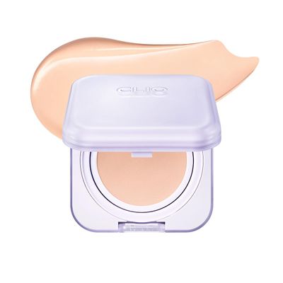 CLIO Kill Cover Mesh Blur Cushion Foundation, Flawless Full Coverage, Pore Blurring for Smooth Skin, Semi-Matte Finish, Long-Lasting, Lightweight, Oil-Control, Korean Foundation (21N LINEN)