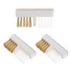 caralin 3pcs Drill Bits Cleaner Brush Wire Drill Brush Polishing Grinding Head Cleaner Copper Brush view 1
