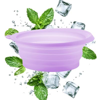 Face Ice Bath Bowl - Foldable Silicone Cold Plunge Mold for Skin Refreshing, Reusable Facial Beauty Spa Tool with Cooling , Ideal for Home Bathroom, Skincare Routine, and Daily Relaxation