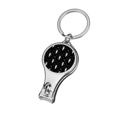 Nail Clipper Multifunction Black Tuxedo Keychain Nail Clippers Bottle Opener 3 in 1 Nail Clipper