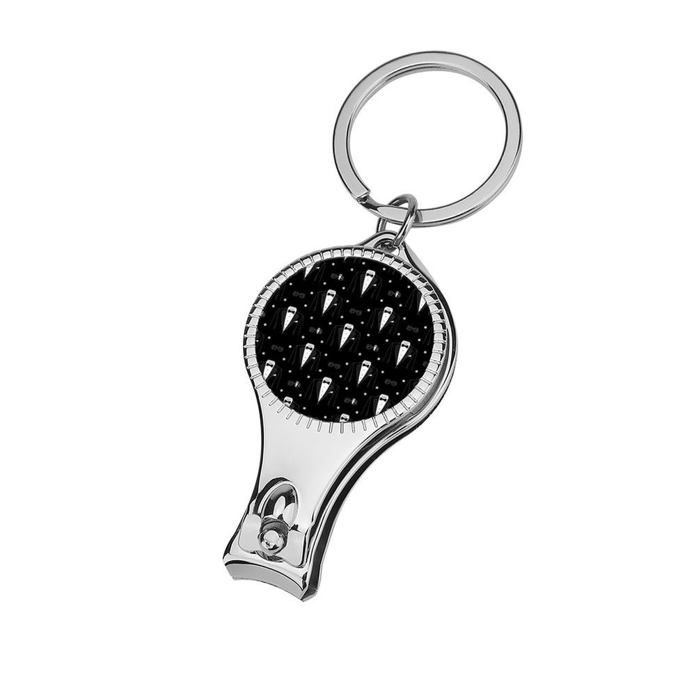 Nail Clipper Multifunction Black Tuxedo Keychain Nail Clippers Bottle Opener 3 in 1 Nail Clipper