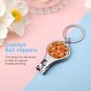 Nail Clippers for Men & Women Halloween Pumpkin Skull Spooky Witch Black Cat Nail Clipper Keychain Nail Bottle Opener Keychain view 4