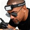 GBK Tattoo Work Headlamp with Motion Sensor,Polarized Vision Glasses,Rechargeable Headlight,2500 Lumen LED Head Light for Tattoo Artists, Anti Glare Lighting to Enhance Tattoo Detail(1 Headlamp) view 1