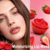 4 PCS Bee Lip Balm Lip Mask Furit Pot, Strawberry & Apple & Lemon & Peach Moisturizing Honey Balm, Lip Sleeping Mask, Lip Mask Overnight for Reduce Fine Lines, Repair Dry Cracked Lips view 2