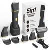 KINGTEE 5-in-1 Electric Bikini Trimmer for Women  IPX7 Waterproof Shaver, Cordless Body & Facial Razors for Women, Ceramic Blades, USB-C Rechargeable, Painless Hair Removal Kit (Black) view 1