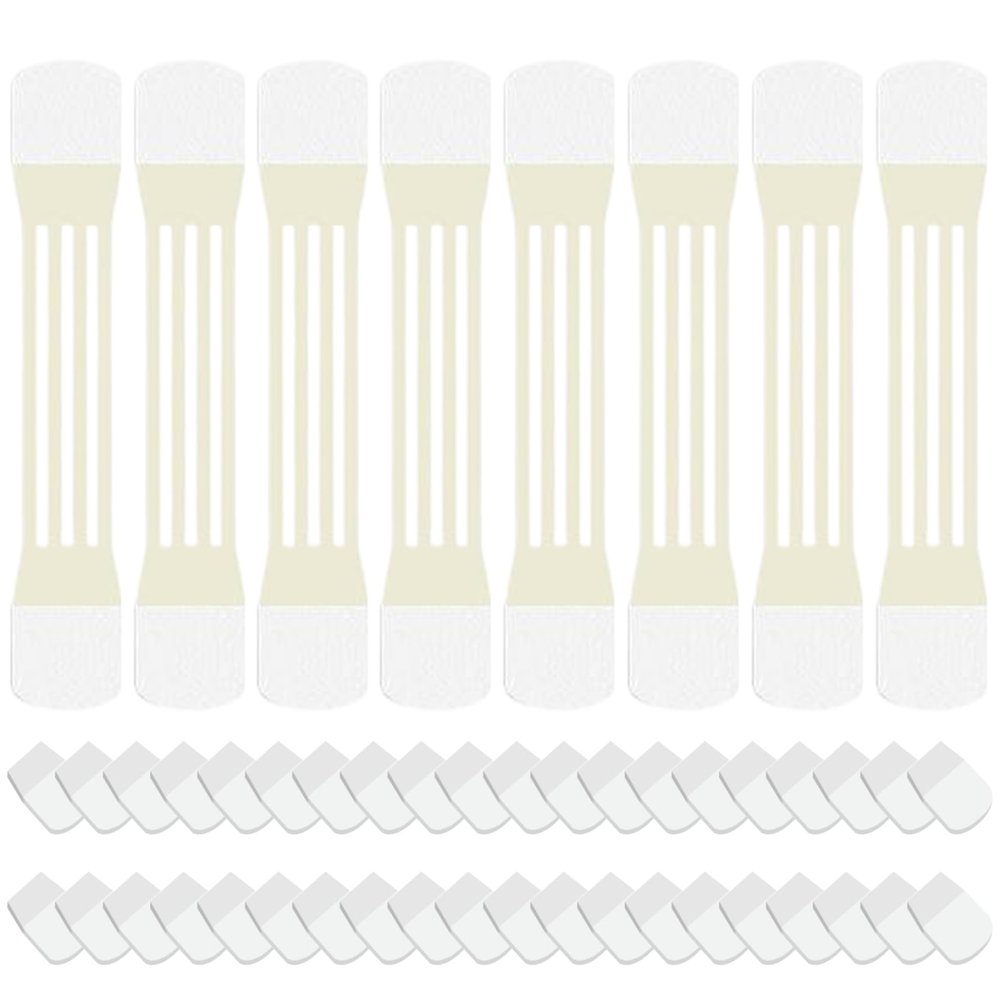 Peosaard Neck Tape, 8Pcs Neck Lift Tape Elastic Breathable Wrinkle Removing Strips with 40 Adhesive Pads Self-Adhesive Skin Friendly Face Lift for Women, Skin Color, Tightening