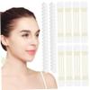 Peosaard Neck Tape, 8Pcs Neck Lift Tape Elastic Breathable Wrinkle Removing Strips with 40 Adhesive Pads Self-Adhesive Skin Friendly Face Lift for Women, Skin Color, Tightening view 3