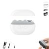 Nail Clippers, Easy Clip Nail Clippers, Nail Trimmer and Polisher with Led Light & Storage Box for Seniors (White) view 1