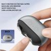 Nail Clippers, Easy Clip Nail Clippers, Nail Trimmer and Polisher with Led Light & Storage Box for Seniors (White) view 3