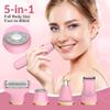 KINGTEE 5-in-1 Electric Bikini Trimmer for Women  IPX7 Waterproof Shaver, Cordless Body & Facial Razors for Women, Ceramic Blades, USB-C Rechargeable, Painless Hair Removal Kit (Pink) view 4