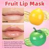 6Pcs Tinted Bee Lip Balm Lip Care for Kids,Strawberry, Apple, Lemon, Peach, Cherry, Blueberry Bee Lip Balm Bulk Gifts,Hydrating & Preventing Dry, Cracked Lips, Stocking Stuffers for Teen Girls view 3