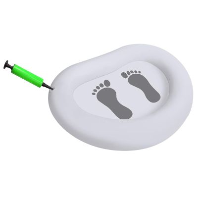 ANGESHA Inflatable Foot Bath Tub with Air Pumps Foot Soaking Bath Basin for Camping Beach Outdoor Use