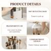 360 Rotating Makeup Brush Holder, 2025 New Makeup Organizer, Transparent, 360 Rotation Toothbrush Holders for Bedrooms, Vanities and Bathrooms (A) view 3