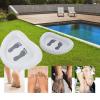 ANGESHA Portables Inflatable Foot Bath Basin with Manual Pumps for Sand Grass Debris Removal at Shore Camping Swim Area view 4