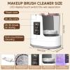 3-in-1 Electric Makeup Brush Cleaner with Dryer & HolderAutomatic USB Cleaning Machine for All Makeup Brush Sizes, Portable Quick-Dry Tool for Cosmetic Brushes view 2
