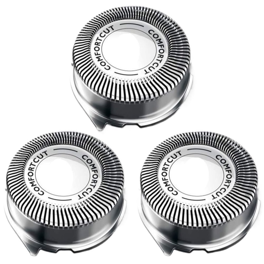 3Pcs/Set Replacement Shaver Head, Compatible For Philips, 3000 2000 Series Razor Replacement Heads Blade SH30/52 Knife Mesh 30E